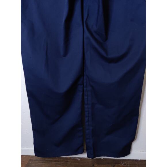 VINTAGE Sears Coverall Roebucks Navy Blue Long Sleeve Zip Button Coveralls 44T - Picture 10 of 12